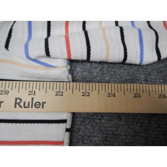 Croft & Barrow Blouse Women's Plus Size XXL Multi Color Striped Long Sleeve - Picture 6 of 7